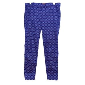 Joe Fresh Blue Geo Print Pixie Style Golf/Leisure Pants Sz. 4